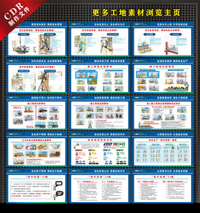 围挡安全漫画安全长廊通道安全知