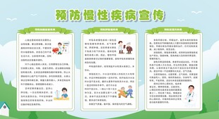 预防慢性病宣传栏