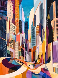 城市抽象艺术风景线