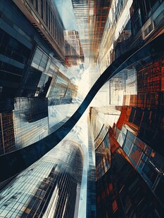 未来感都市建筑空间景观