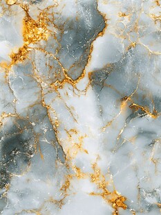 蓝金大理石纹理图案