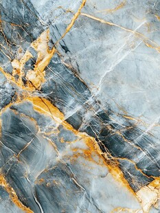 蓝金大理石纹理图案