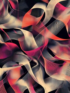 绚丽动感抽象线条图案