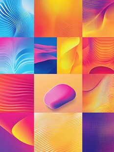 多彩流体渐变抽象图案集合