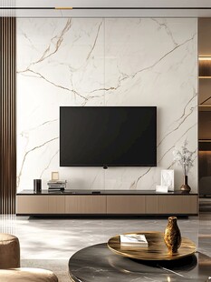现代简约风客厅电视背景墙