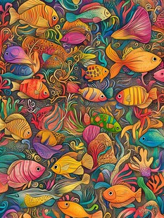 缤纷多彩的海底鱼类世界