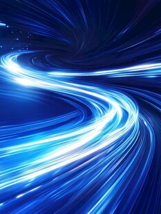 蓝色流光动感科技背景图