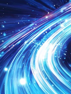 梦幻蓝色炫彩星空背景