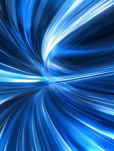 蓝色动感光线抽象背景图