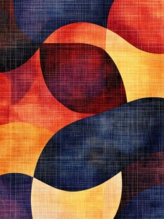 多彩几何波浪纹理图案