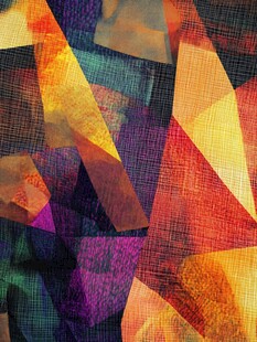 抽象多彩几何图案艺术画