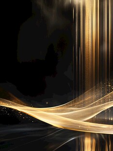 金色流光背景特效画面