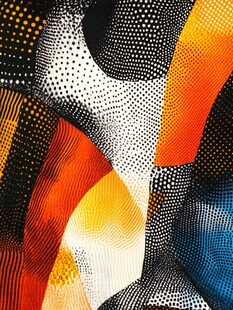 抽象多彩几何图案艺术画