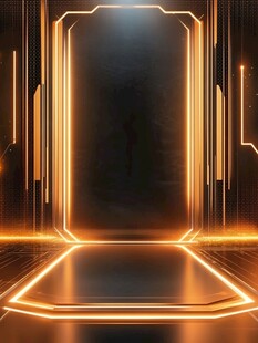 未来感科技光效展示空间