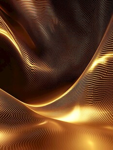 金色流动线条科技感背景