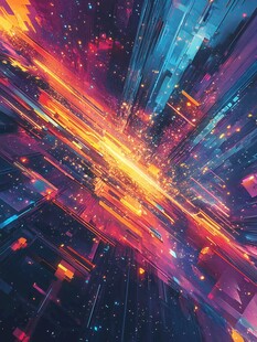 绚丽科幻光效空间场景