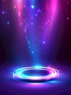 梦幻炫光舞台效果背景