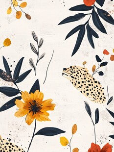 花卉植物图案装饰画