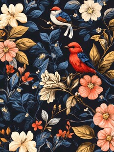 花鸟绘景 自然灵动之美