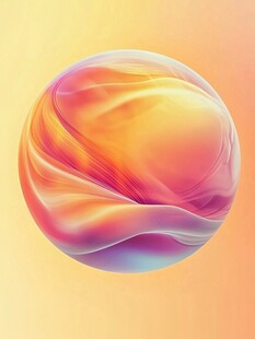 梦幻流体球体艺术图像