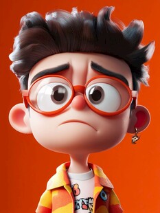 忧郁萌娃的时尚扮相