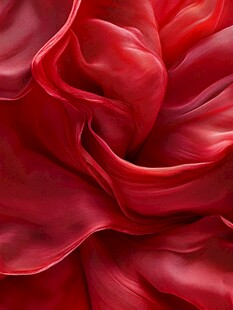 红色丝绸的优雅褶皱纹理