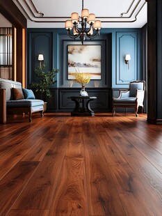 优雅客厅的木质地板风采