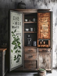 复古风储物柜尽显田园气息