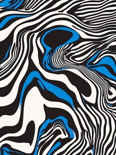 蓝黑白动感抽象线条图案