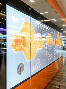 科技展厅透明互动展示墙