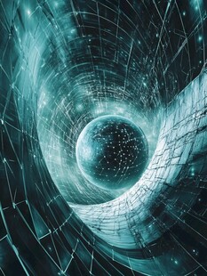 科幻宇宙漩涡空间景象
