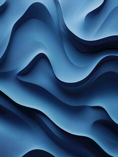 蓝色立体波浪纹理背景