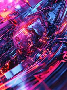 未来科技风的炫酷机械场景