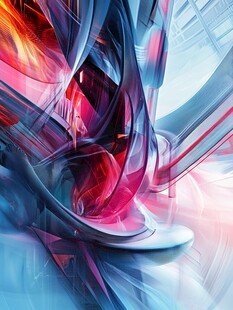炫彩抽象流体艺术图案