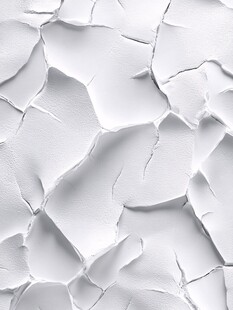 白色裂纹墙面纹理特写