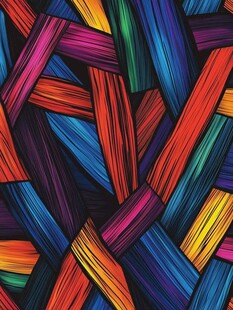 多彩交织抽象线条图案
