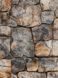 石砌墙面纹理背景图