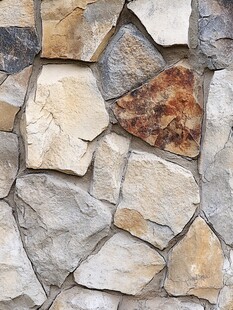 石块拼接的特色墙面纹理