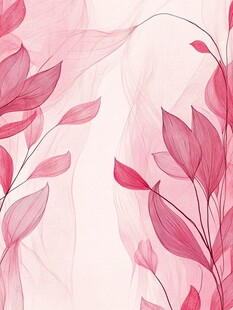 梦幻粉色植物背景图