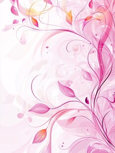 梦幻粉色花卉抽象背景图