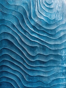 蓝色波浪纹理艺术背景