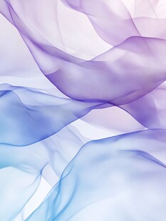 梦幻渐变飘带抽象背景图