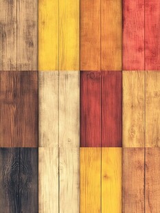 多彩拼接木纹背景图