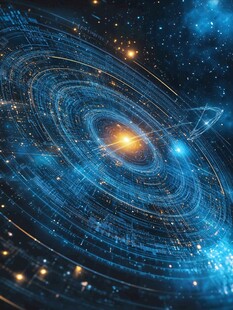 梦幻宇宙星系螺旋图景