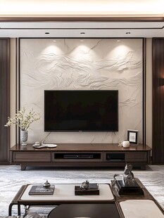 现代简约风客厅电视背景墙
