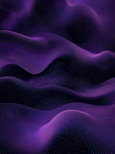 梦幻紫色波浪抽象背景图