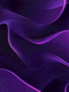 梦幻紫色流动波浪背景图