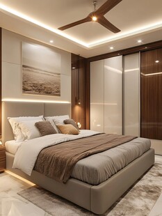 现代简约风温馨舒适卧室