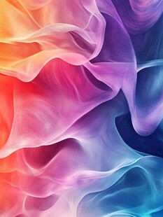 梦幻彩色飘动抽象纹理图