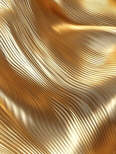 金色波纹质感金属纹理图